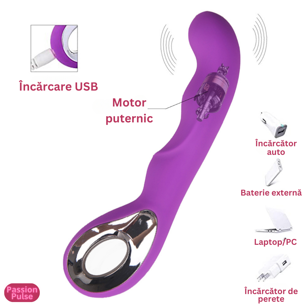 Vibrator pentru punctul G VibraJoy Pro 360 Purple - imagine 2