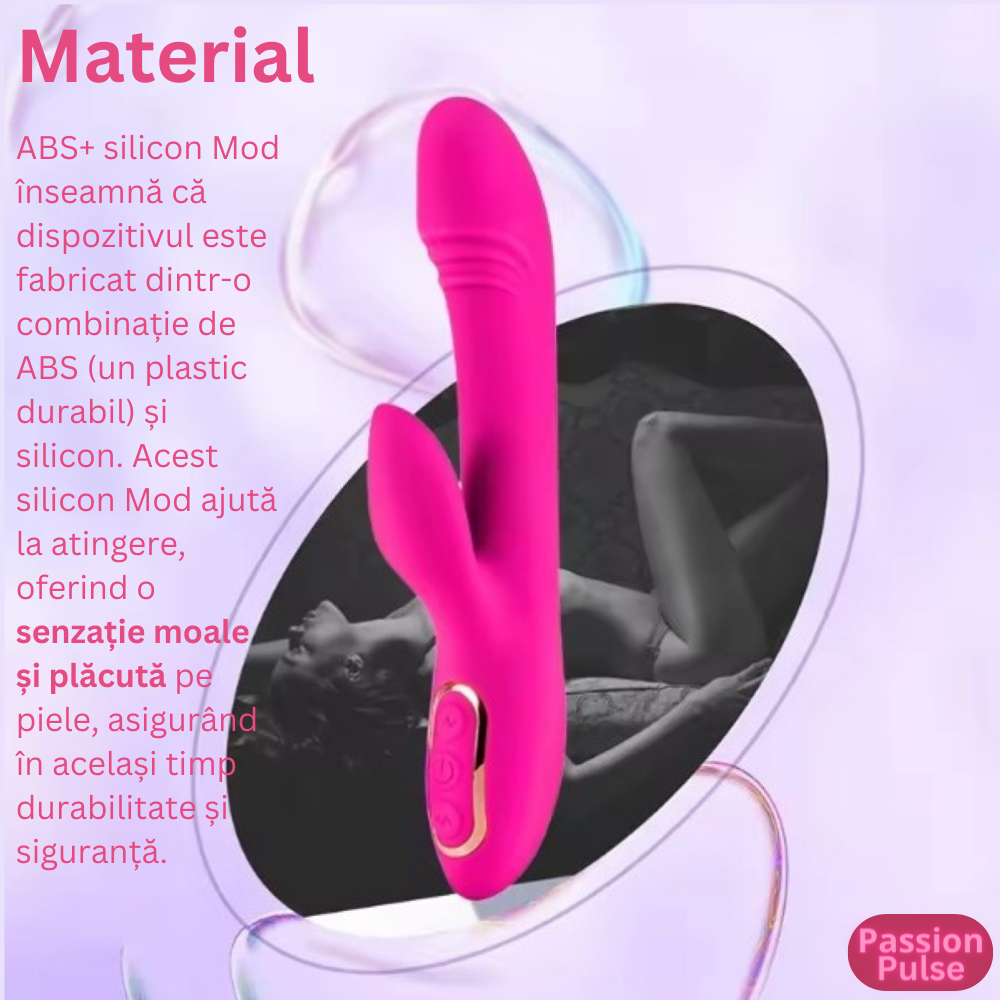 Vibrator punctul G stimulare dubla Senzation X Rose - imagine 2
