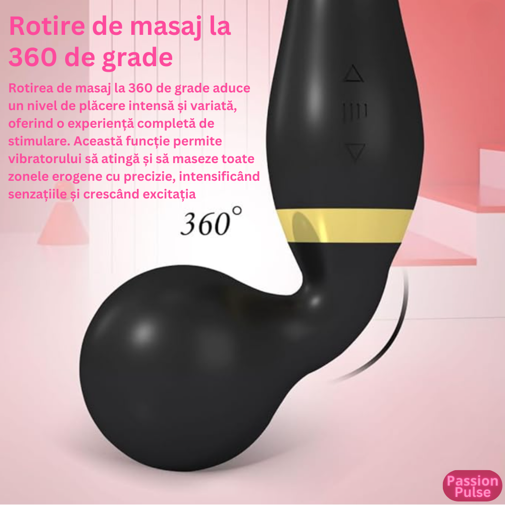 Vibrator punctul G si clitoris Vibe Control Rose - imagine 6