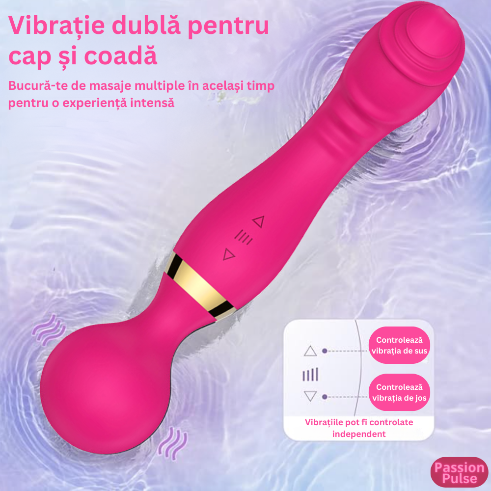 Vibrator punctul G si clitoris Vibe Control Rose - imagine 2