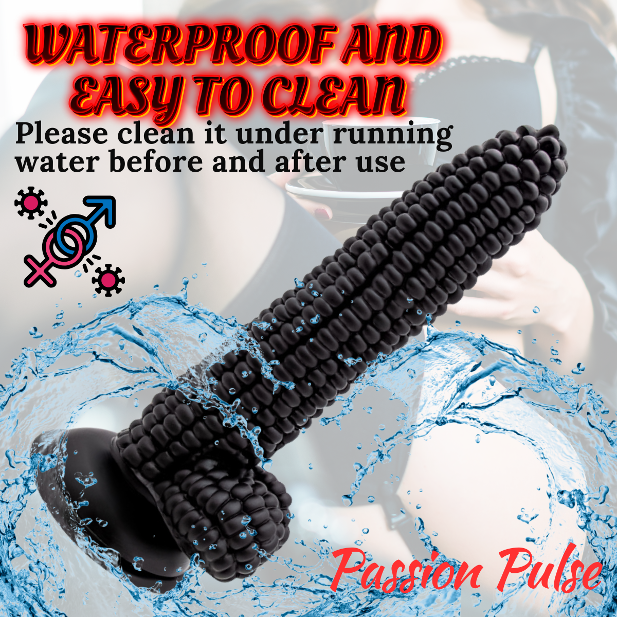 Dildo Realistic Sweet Love Corn Black