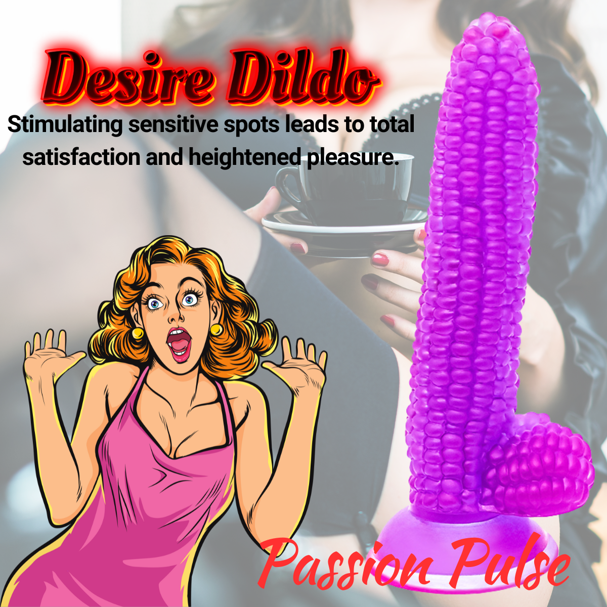 Dildo Realistic Sweet Love Corn Mov - imagine 3