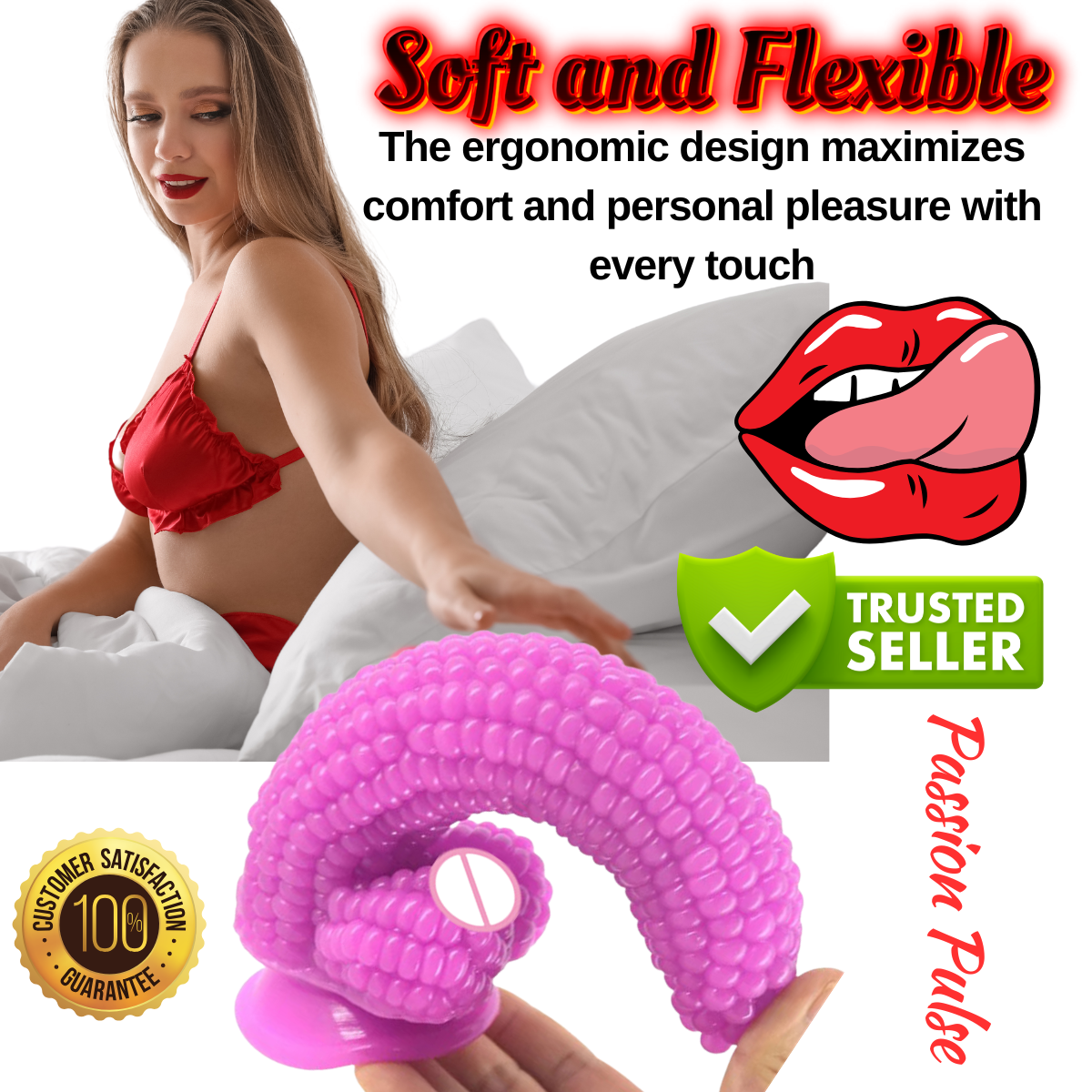 Dildo Realistic Sweet Love Corn Mov - imagine 6