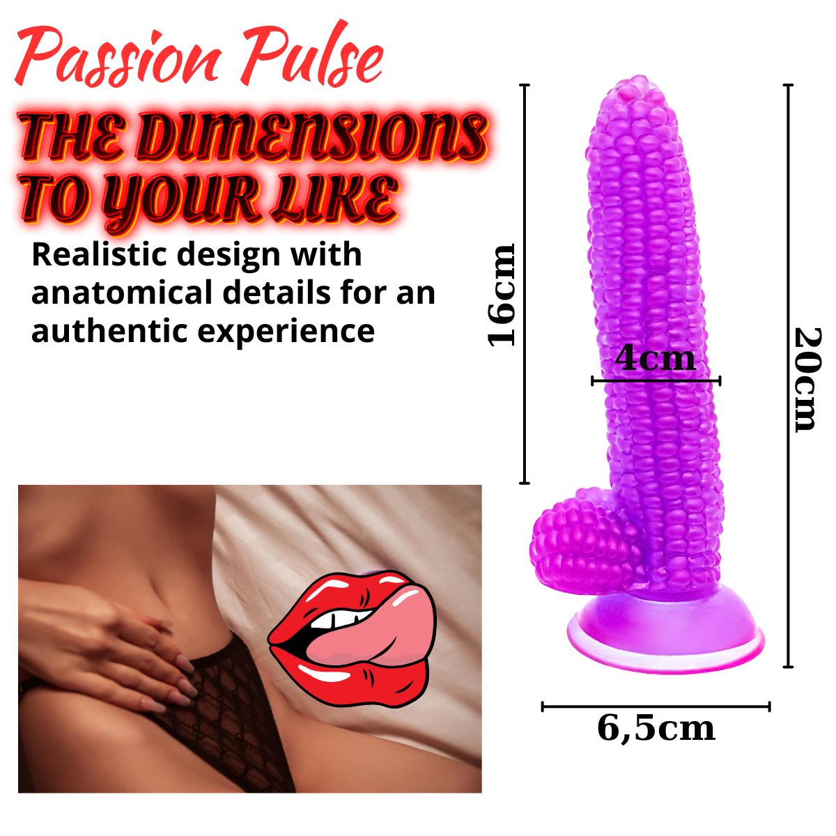 Dildo Realistic Sweet Love Corn Mov - imagine 8