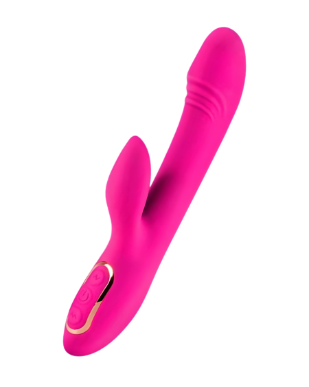 Vibrator punctul G stimulare dubla Senzation X Rose