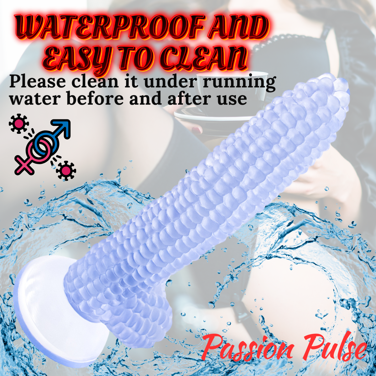 Dildo Realistic Sweet Love Corn Blue