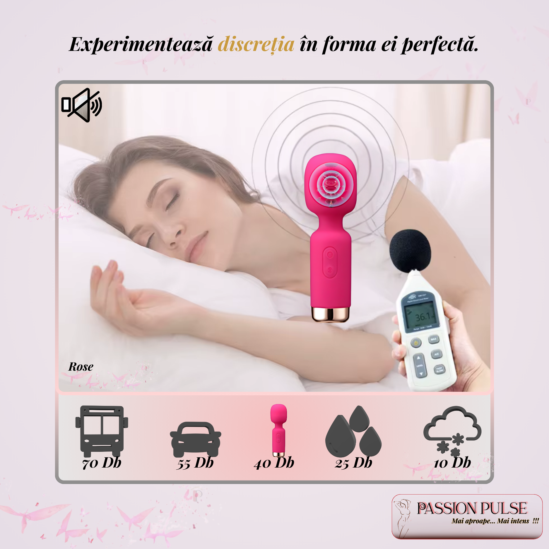 Mini Vibrator Portabil My Little Friend Rose - imagine 3