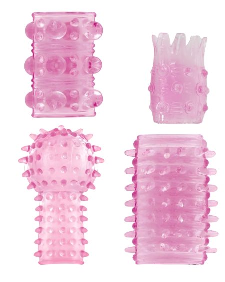 Set 4 Inele Penis Vibe Grip Pink